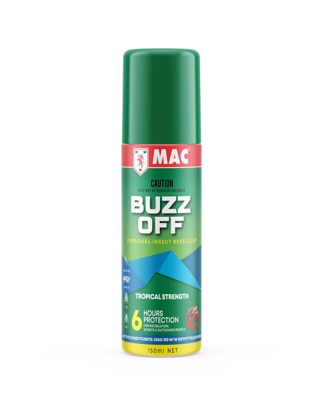 MAC Buzz Off Tropical Strength Insect Repellent 150ml