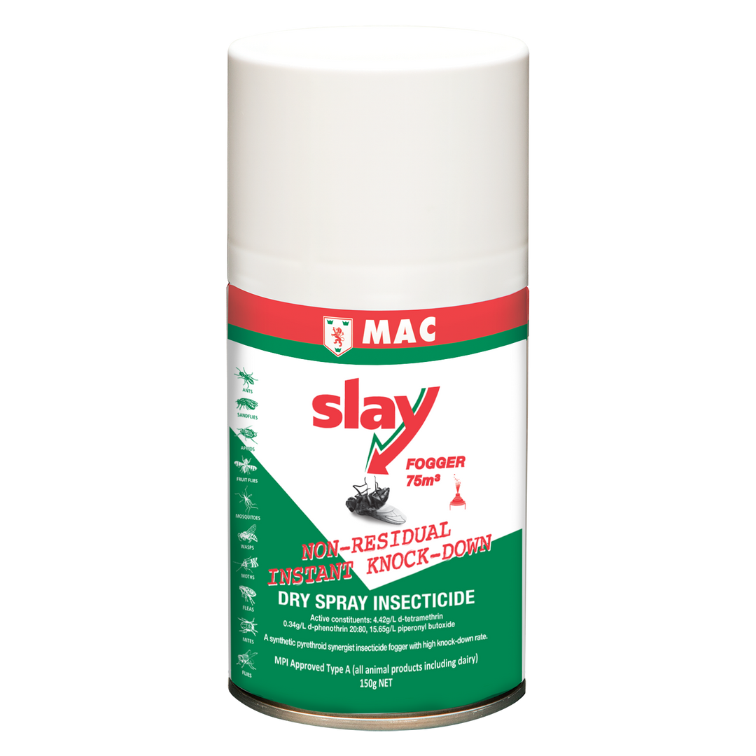 MAC Slay Professional Dry Insecticide Non-Residual Fogger 150g pesticide control