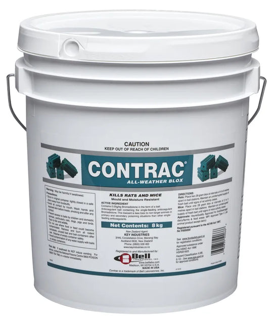 Contrac Racun Contrac Rodent Blox 8kg | Powerful Rat & Mouse Bait | Viking Pest NZ